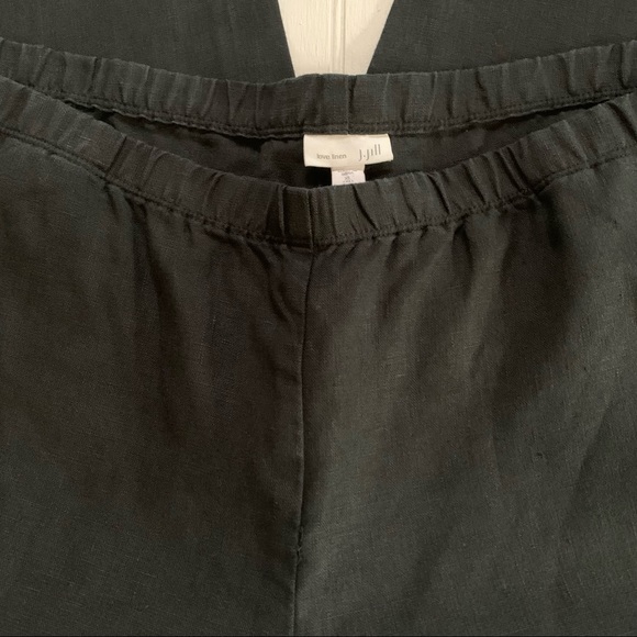 J Jill ~Love Linen Tall Black Pants - Picture 2 of 9